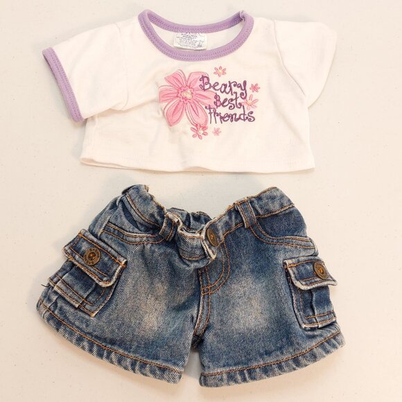 Build- A-Bear T-shirt and Shorts - Picture 1 of 4
